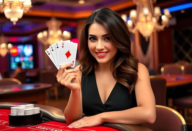 Ilustrasi bermain slot dan live casino di nomor777 dengan perangkat mobile dan desktop